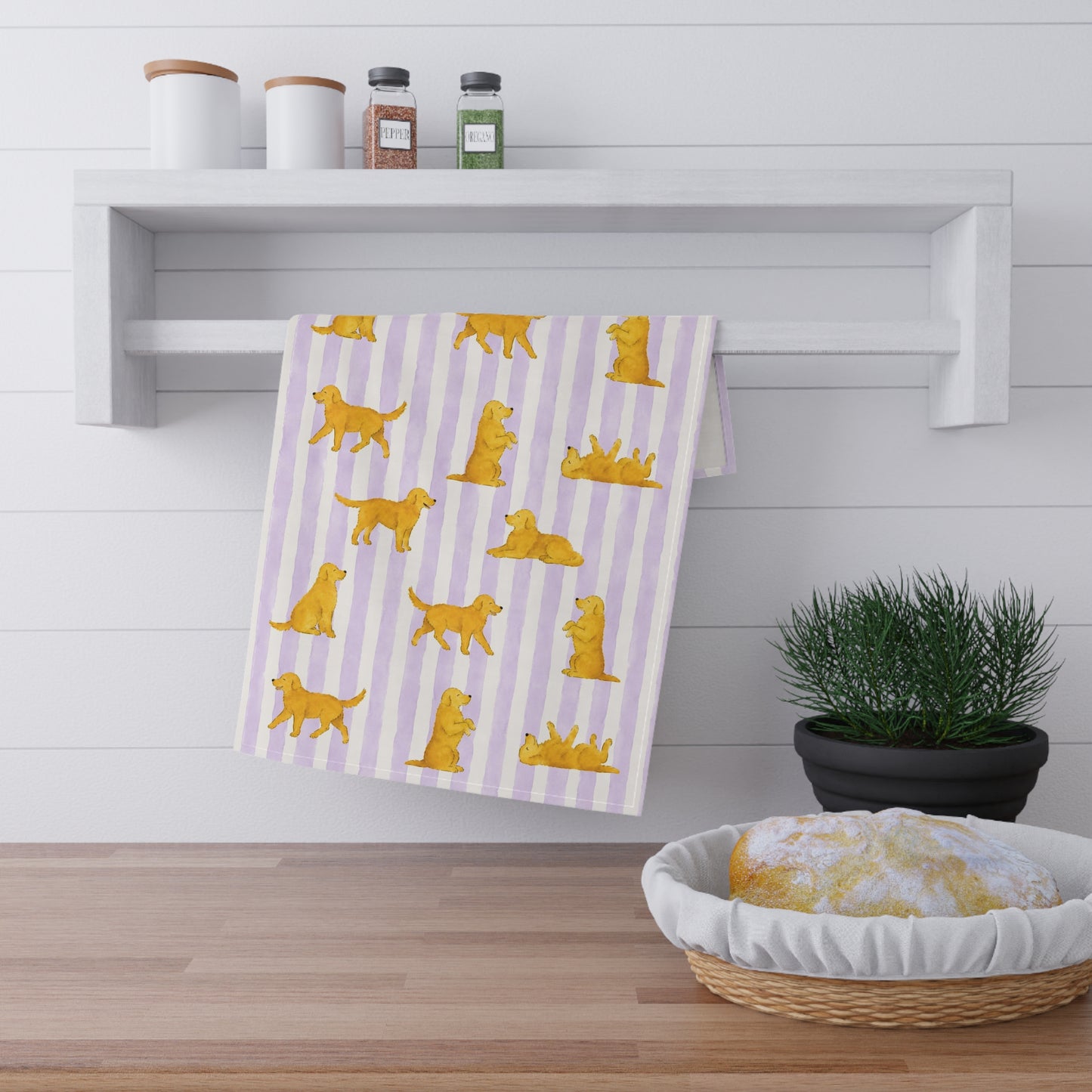 Golden Retriever Tea Towel