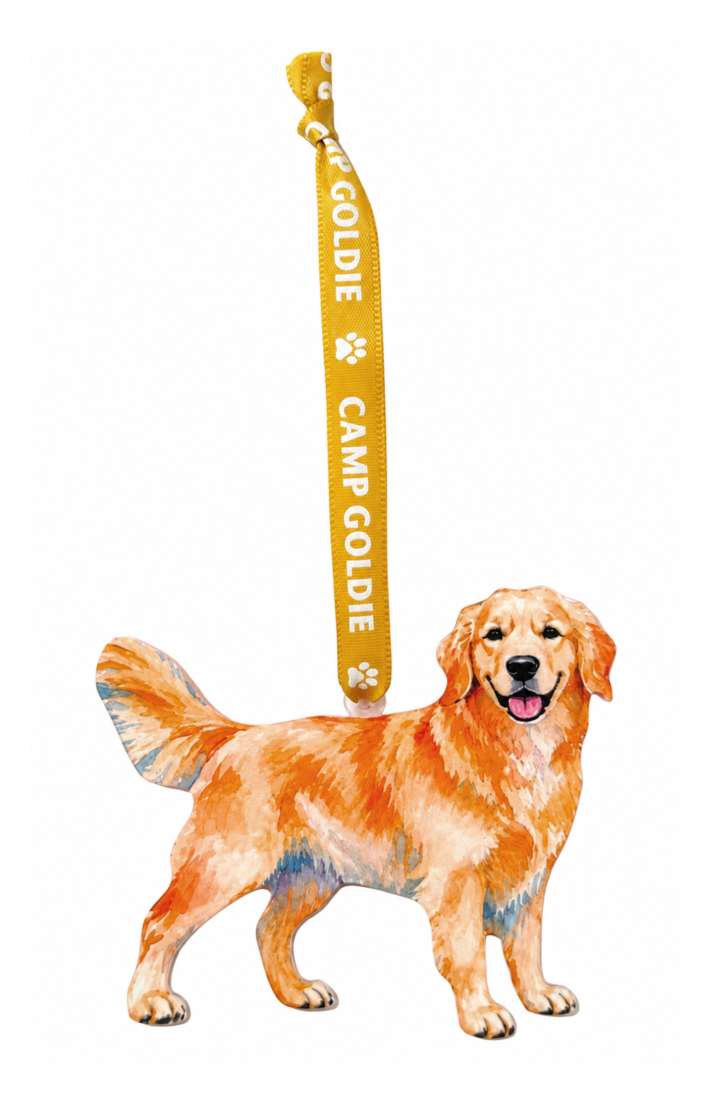 Acrylic Golden Retriever Ornament
