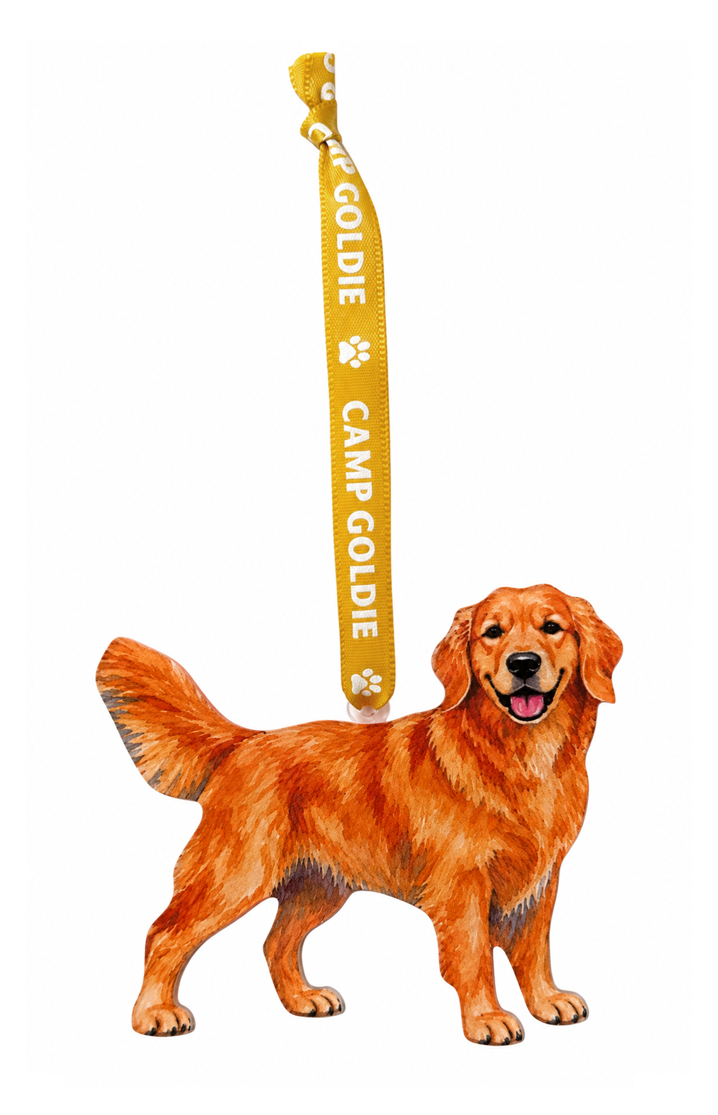 Acrylic Red Golden Retriever Ornament