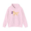 Cream Golden Retriever Flag Hoodie