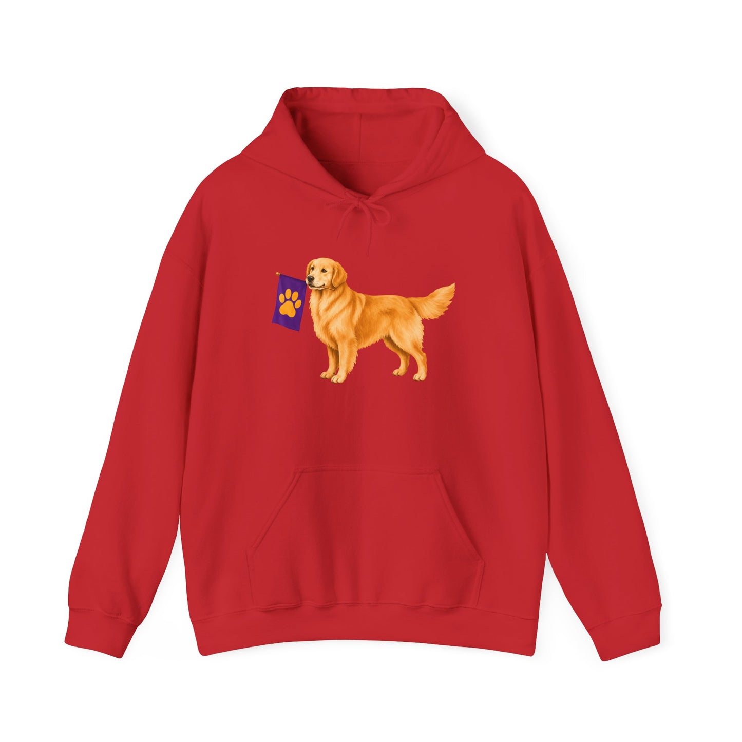 Classic Golden Retriever Flag Hoodie