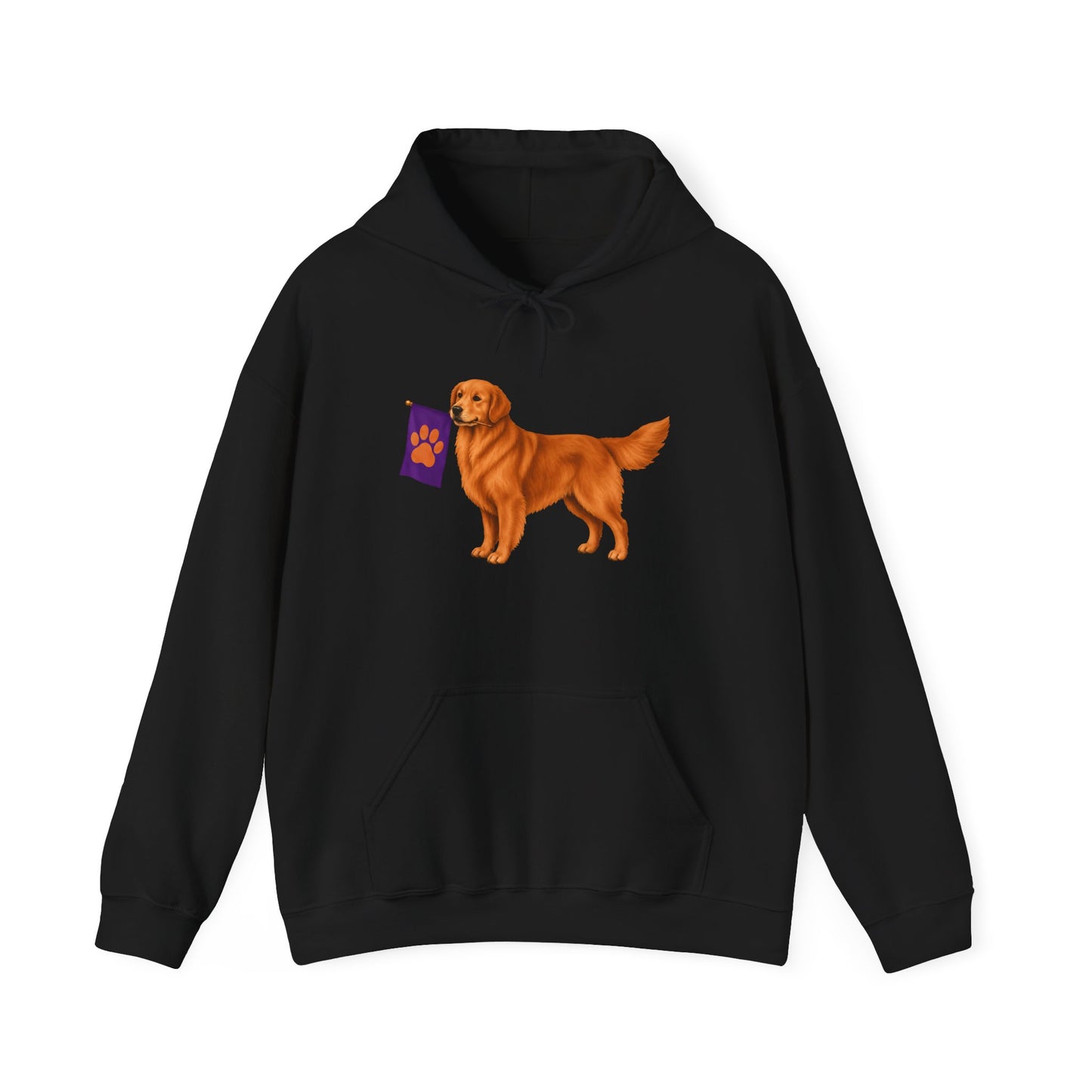 Red Golden Retriever Flag Hoodie