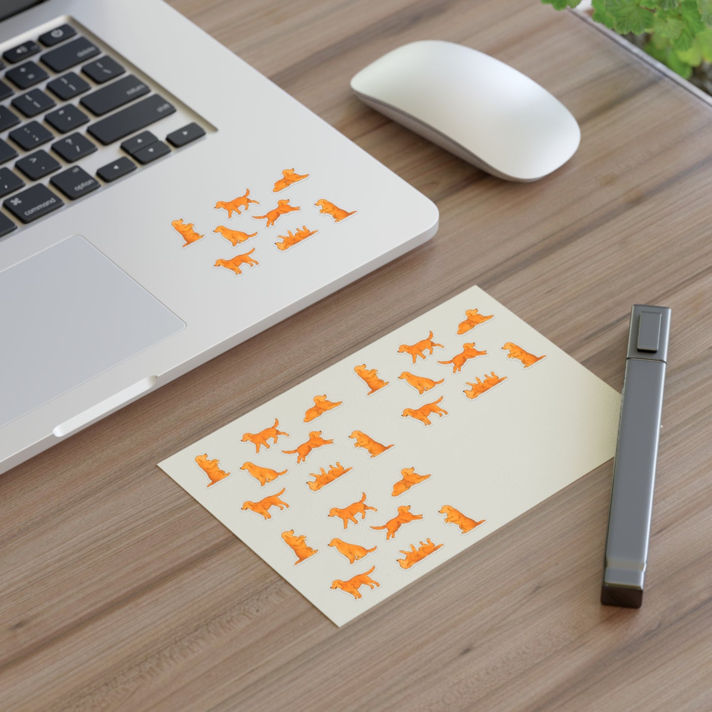 Red Golden Retriever Sticker Sheet