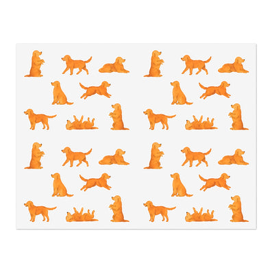 Red Golden Retriever Sticker Sheet