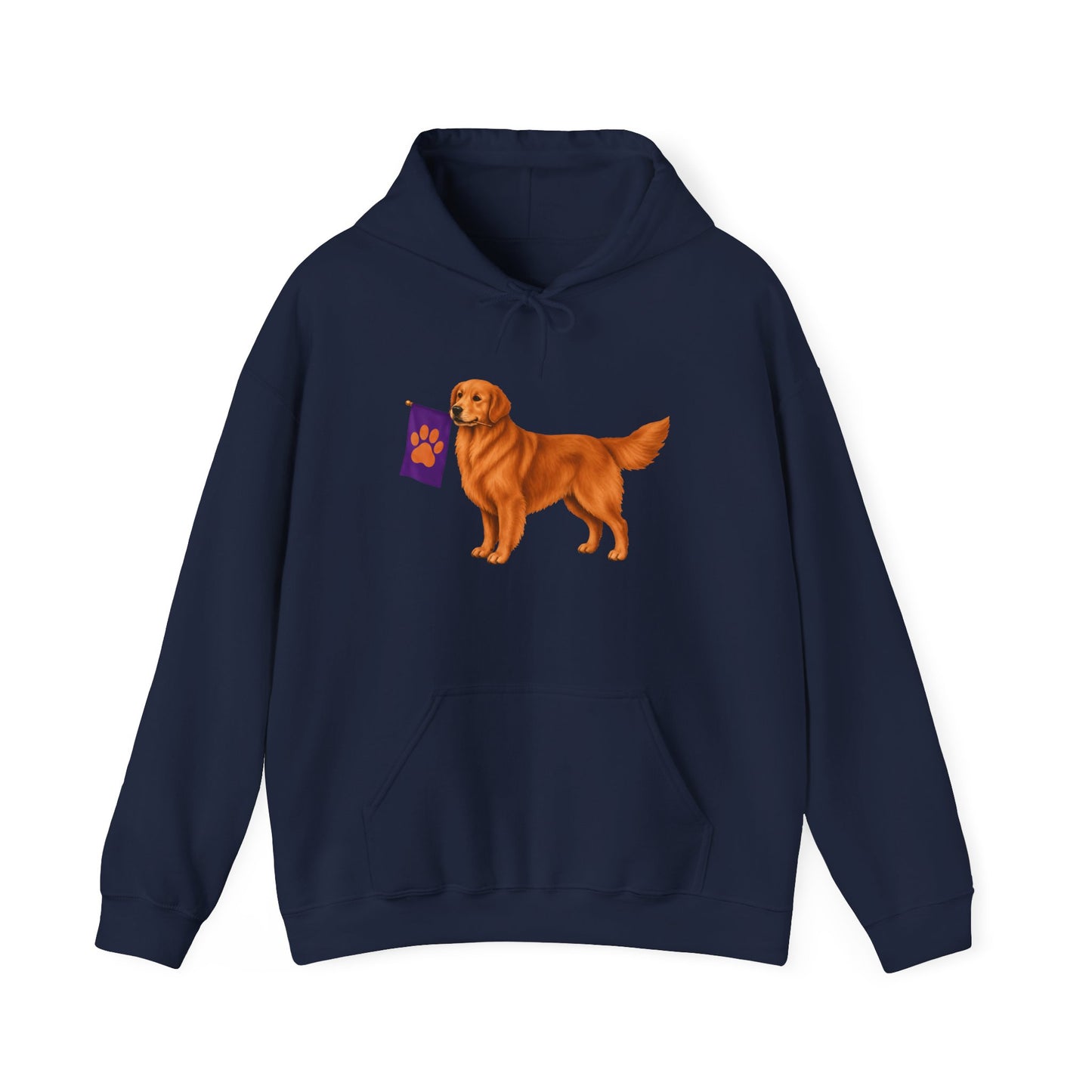 Red Golden Retriever Flag Hoodie