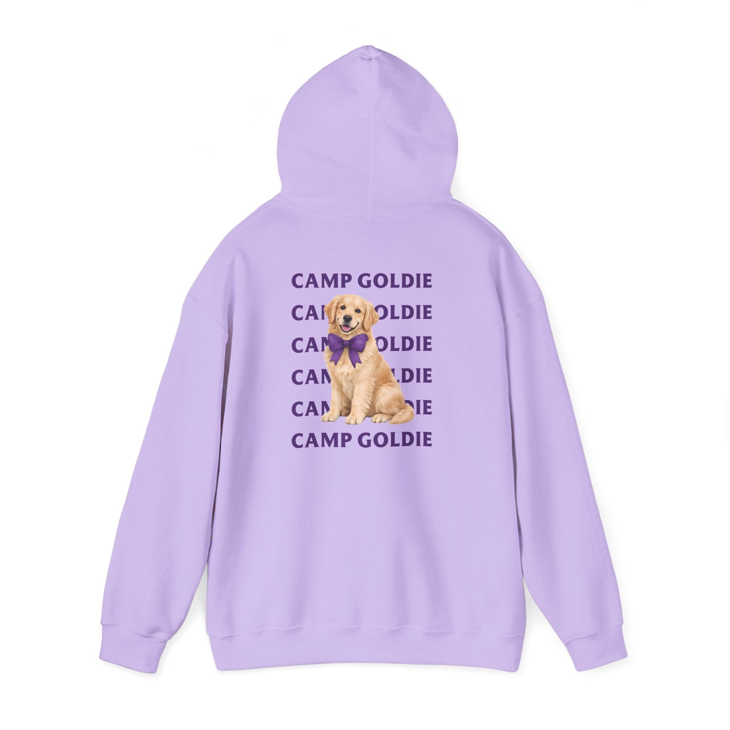 Camp Goldie Cream Puppy Bow Hoodie