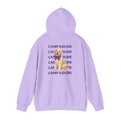 Camp Goldie Cream Puppy Bow Hoodie