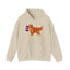 Red Golden Retriever Flag Hoodie