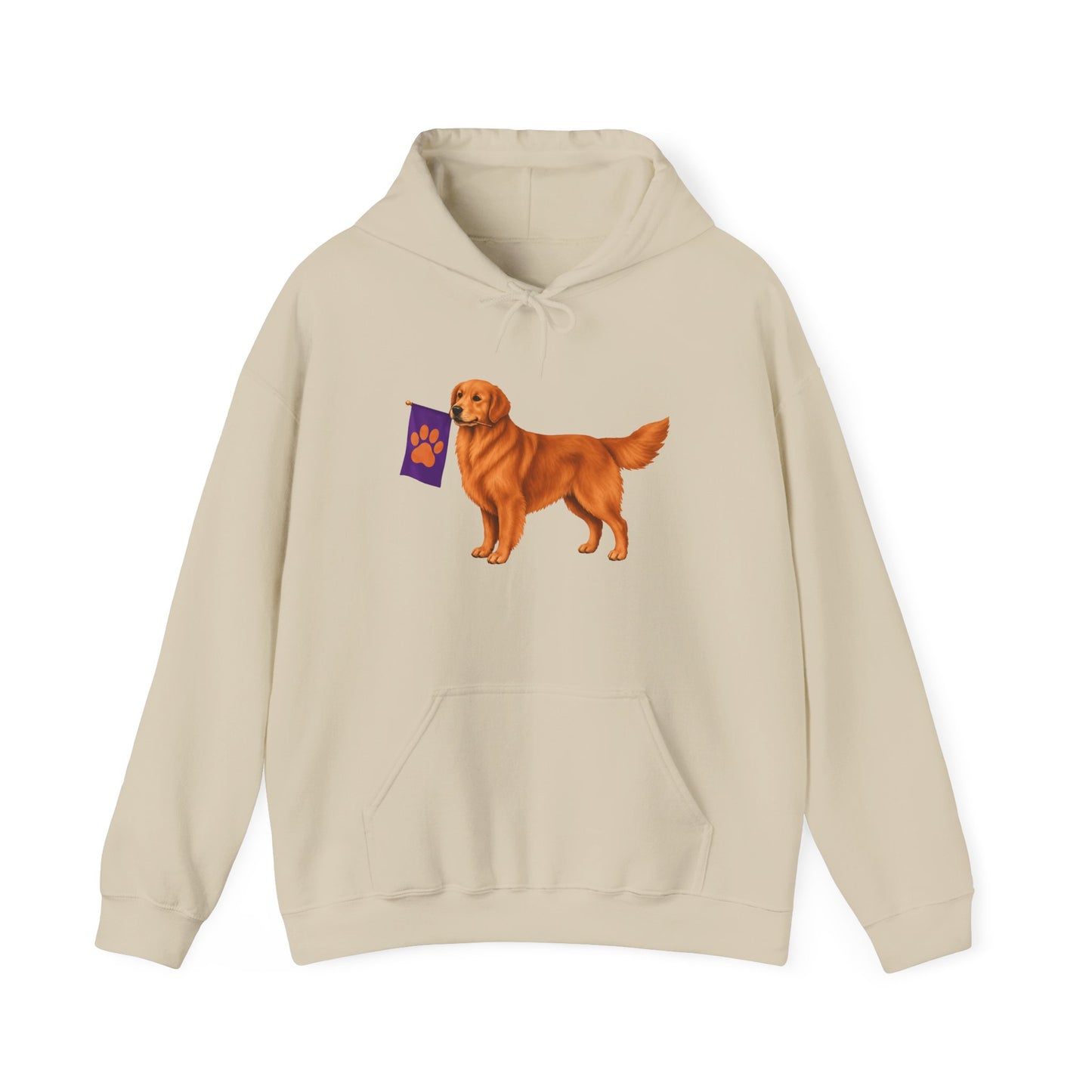 Red Golden Retriever Flag Hoodie