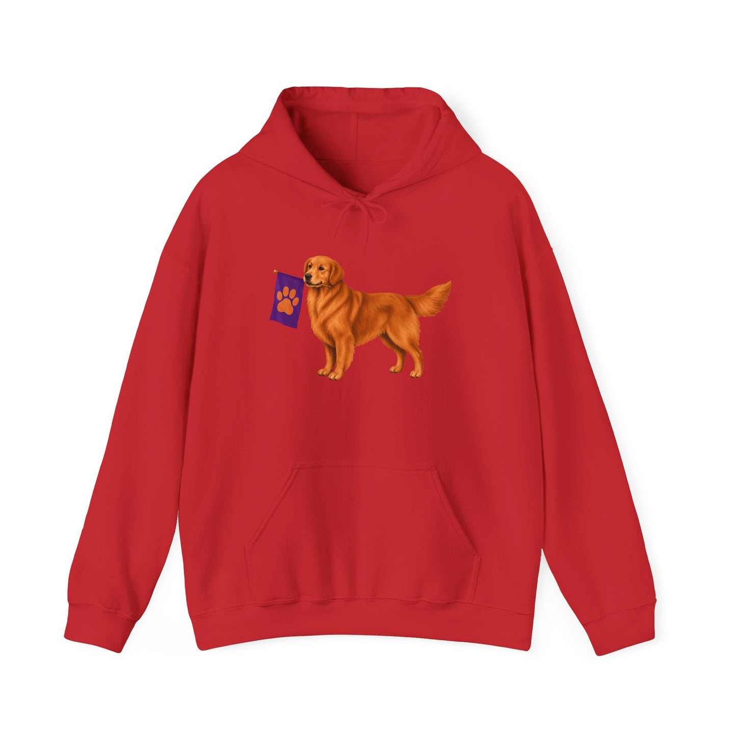 Red Golden Retriever Flag Hoodie