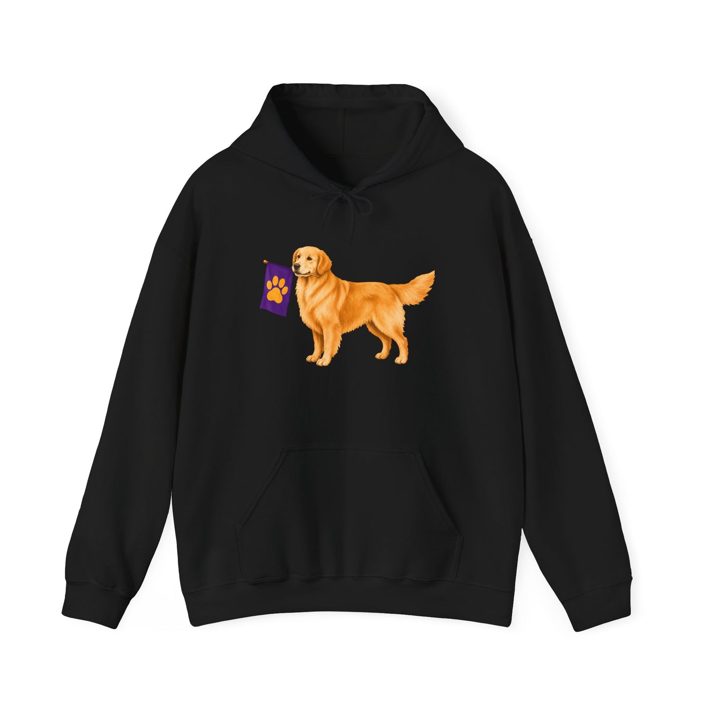 Classic Golden Retriever Flag Hoodie