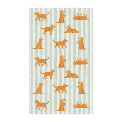 Red Golden Retriever Tea Towel