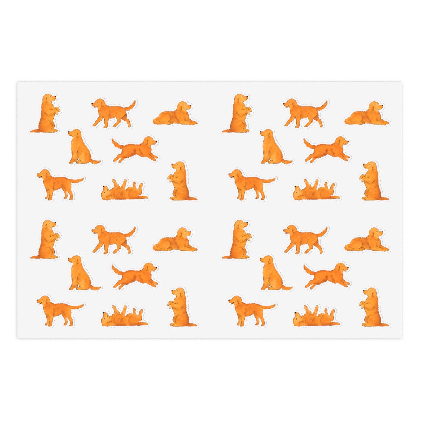Red Golden Retriever Sticker Sheet