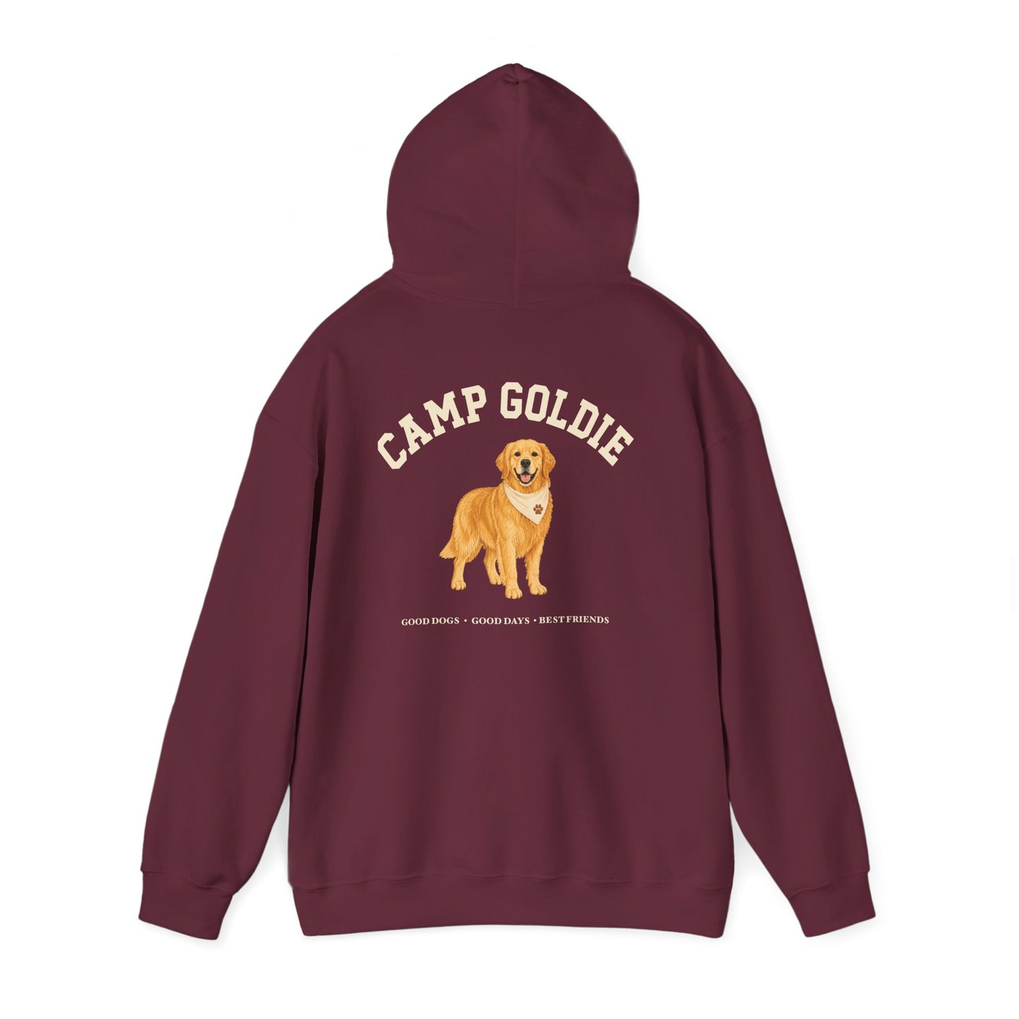 Camp Goldie Varsity Classic Golden Retriever Hoodie