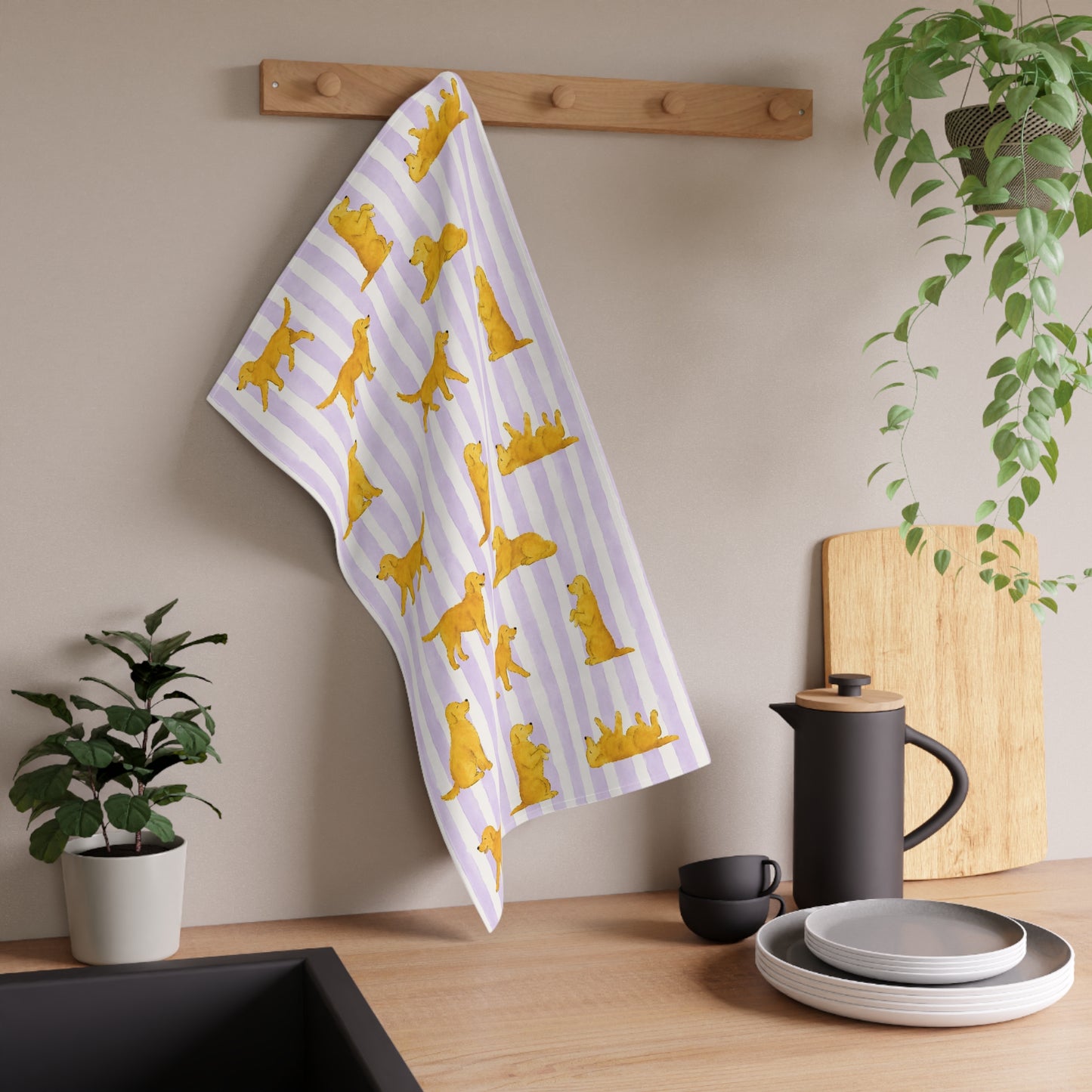 Golden Retriever Tea Towel