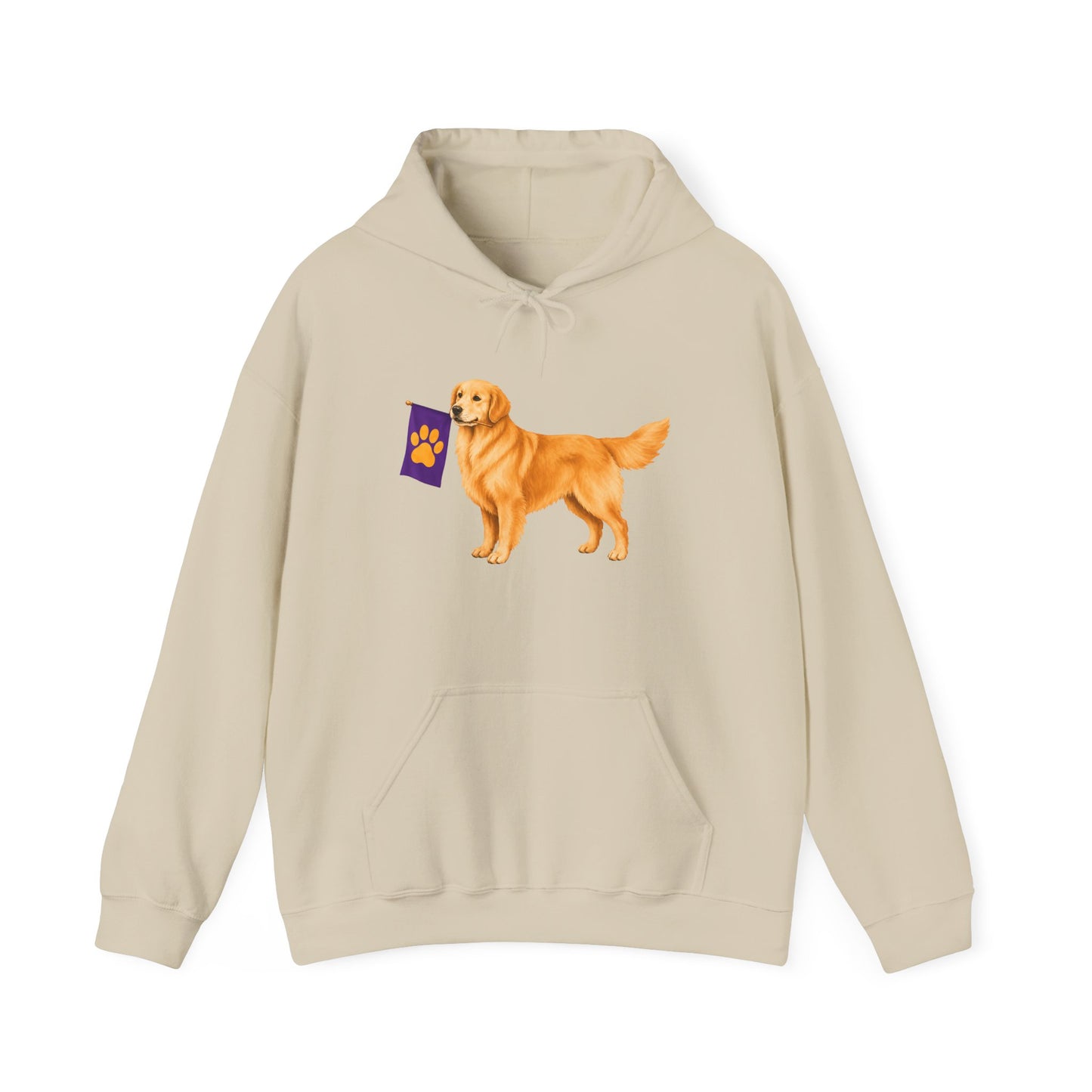 Classic Golden Retriever Flag Hoodie