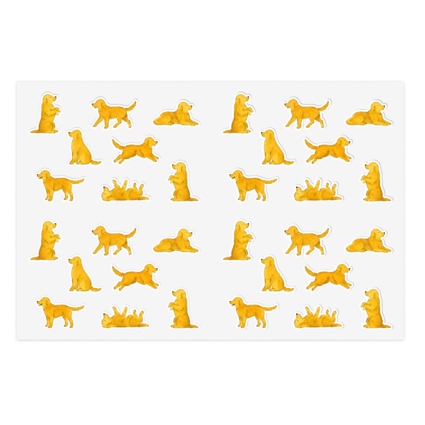 Classic Golden Retriever Sticker Sheet