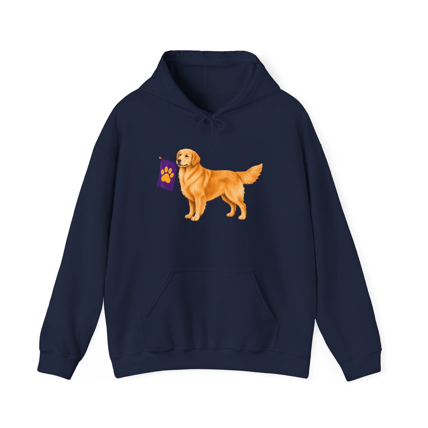 Classic Golden Retriever Flag Hoodie
