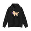 Cream Golden Retriever Flag Hoodie