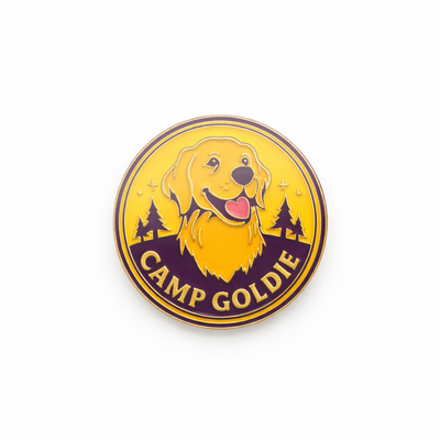 Camp Goldie Logo Enamel Pin