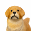 Hand-Carved Golden Retriever Wooden Figurine