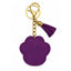Bedazzled Paw Print Keychain Bag Charm