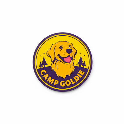 Camp Goldie Silicone Logo Magnet