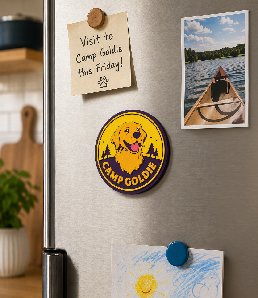 Camp Goldie Silicone Logo Magnet